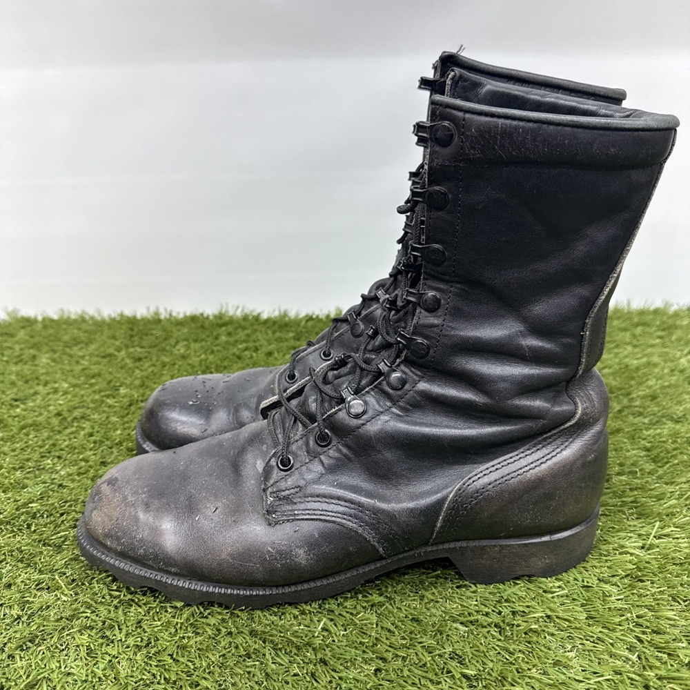 Ro-Search Combat Jungle Boots Mens 10W Black Leather Jungle Military USA 1993